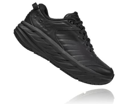 Hoka One One Bondi Sr - Sapatos Ortopédicos Homem Pretas / Pretas | PT-CSeyDg5